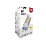 Satco 4.5w T6 LED 120v G8 Base 3000k Clear Finish Bulb_1