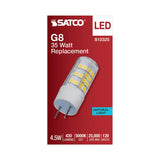 Satco 4.5w T6 LED 120v G8 Base 5000k Clear Finish Bulb - BulbAmerica