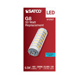 Satco 6.5w T6 LED 120v G8 Base 5000k Clear Finish Bulb - BulbAmerica