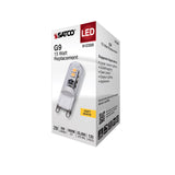Satco 2w T4 LED 120v G9 Base 3000k Clear Finish Bulb_2