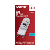Satco 2w T4 LED 120v G9 Base 5000k Clear Finish Bulb - BulbAmerica