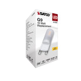 Satco 2w T4 LED 120v G9 Base 3000k Frosted Finish Bulb_1