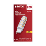 Satco 6.5w T6 LED 120v G9 Base 3000k Clear Finish Bulb - BulbAmerica