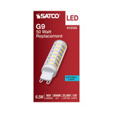 Satco 6.5w T6 LED 120v G9 Base 5000k Clear Finish Bulb - BulbAmerica