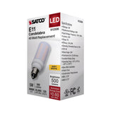 Satco 5w T6 LED 120v E11 Base 3000k Frosted Finish Bulb_1