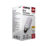 Satco 5w T6 LED 120v E11 Base 3000k Frosted Finish Bulb_2