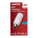 Satco 5w T6 LED 120v E11 Base 5000k Frosted Finish Bulb - BulbAmerica