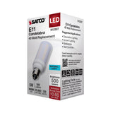 Satco 5w T6 LED 120v E11 Base 5000k Frosted Finish Bulb_1