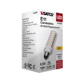 Satco 6.5w T6 LED 120v E11 Base 3000k Clear Finish Bulb_2