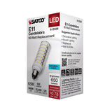 Satco 6.5w T6 LED 120v E11 Base 5000k Clear Finish Bulb_1