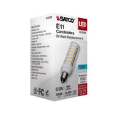 Satco 6.5w T6 LED 120v E11 Base 5000k Clear Finish Bulb_2
