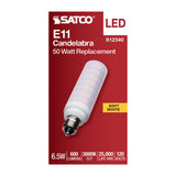 Satco 6.5w T6 LED 120v E11 Base 3000k Frosted Finish Bulb - BulbAmerica