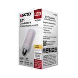 Satco 6.5w T6 LED 120v E11 Base 3000k Frosted Finish Bulb_1