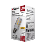 Satco 5w T6 LED 120v E12 Base 3000k Clear Finish Bulb_1