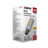 Satco 5w T6 LED 120v E12 Base 3000k Clear Finish Bulb_2