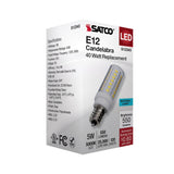 Satco 5w T6 LED 120v E12 Base 5000k Clear Finish Bulb_2