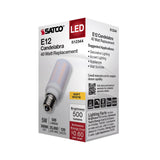 Satco 5w T6 LED 120v E12 Base 3000k Frosted Finish Bulb_1