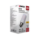 Satco 5w T6 LED 120v E12 Base 3000k Frosted Finish Bulb_2