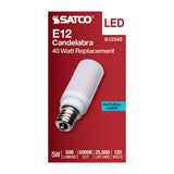 Satco 5w T6 LED 120v E12 Base 5000k Frosted Finish Bulb - BulbAmerica