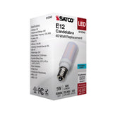 Satco 5w T6 LED 120v E12 Base 5000k Frosted Finish Bulb_2