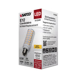 Satco 6.5w T6 LED 120v E12 Base 3000k Clear Finish Bulb_1