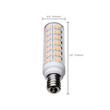 Satco 6.5w T6 LED 120v E12 Base 3000k Clear Finish Bulb_3