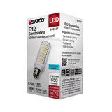 Satco 6.5w T6 LED 120v E12 Base 5000k Clear Finish Bulb_1