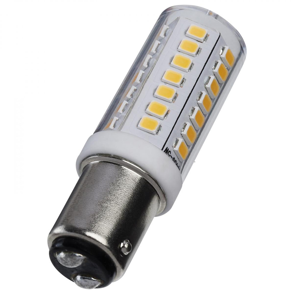 Satco 5w T6 LED 120v DC Base 3000k Clear Finish Bulb