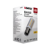 Satco 5w T6 LED 120v DC Base 3000k Clear Finish Bulb_2