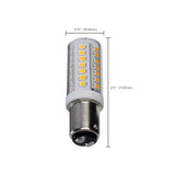 Satco 5w T6 LED 120v DC Base 3000k Clear Finish Bulb_3