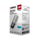 Satco 5w T6 LED 120v DC Base 5000k Clear Finish Bulb_1