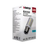 Satco 5w T6 LED 120v DC Base 5000k Clear Finish Bulb_2