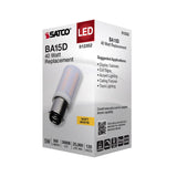 Satco 5w T6 LED 120v DC Base 3000k Frosted Finish Bulb_1