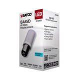 Satco 5w T6 LED 120v DC Base 5000k Frosted Finish Bulb_1