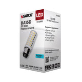Satco 6.5w T6 LED 120v DC Base 5000k Clear Finish Bulb_1