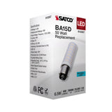 Satco 6.5w T6 LED 120v DC Base 5000k Frosted Finish Bulb_2