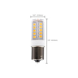 Satco 4.5w T6 LED 12v BA15s Base 3000K Clear Finish Bulb_3