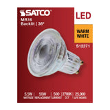 Satco 5.5w MR16 LED Floodlight 2700K CCT GU10 Base 120v Bulb_2