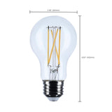 Satco 12.5w A19 LED Medium Base Clear 3500K CCT 120v Bulb_2
