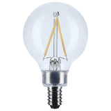 Satco 3w G16.5 LED Candelabra Base Clear 3000K CCT 120v Bulb