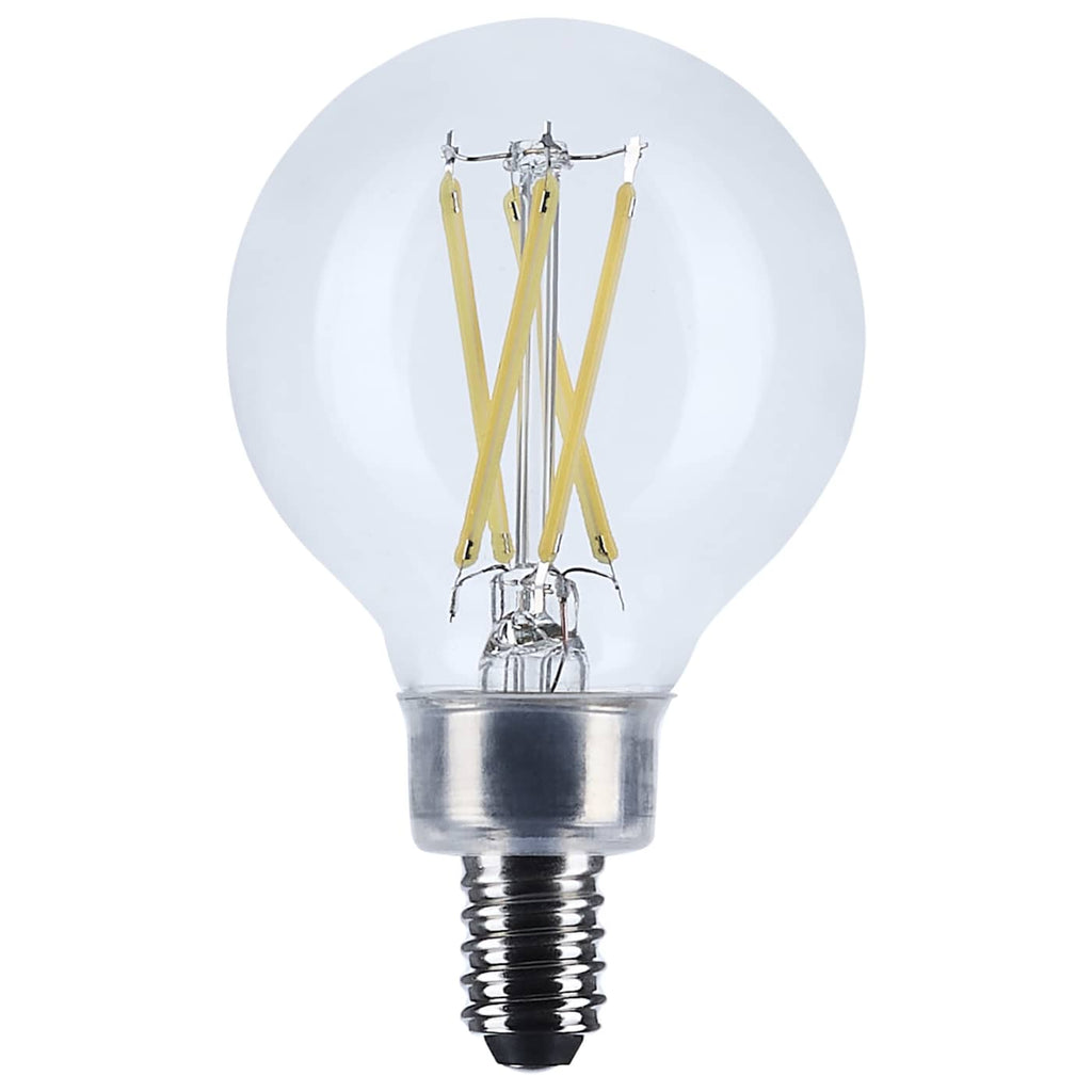 Satco 4w G16.5 LED Candelabra Base Clear 3500K CCT 120v Bulb