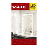 Satco 4w G16.5 LED Candelabra Base Clear 3500K CCT 120v Bulb - BulbAmerica