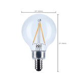 Satco 4w G16.5 LED Candelabra Base Clear 3500K CCT 120v Bulb_3