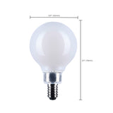 Satco 4.5w G16.5 LED Candelabra Base White Finish 3000K CCT 120v Bulb_3