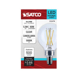Satco 5.5w G16.5 LED Candelabra Base Clear 5000K CCT 120v Bulb_3