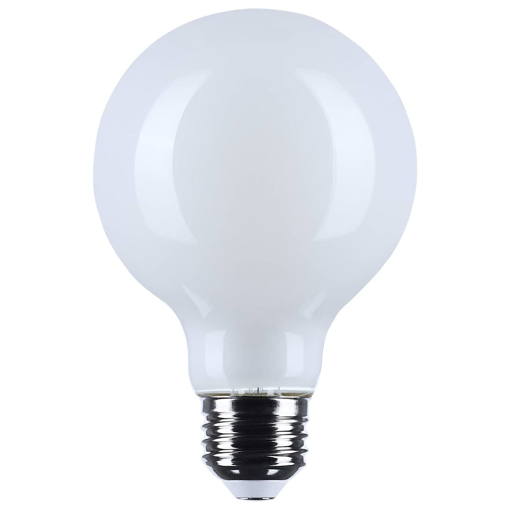 Satco 6w G25 LED Medium Base White Finish 3500K CCT 120v Bulb