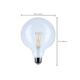 Satco 8w G40 LED Medium Base Clear 2700K CCT 120v Bulb_2