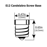 3w B11 LED Candle E12 Candelabra base 200Lm 3000K Dimmable Bulb - 25w Equiv - BulbAmerica