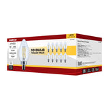 10Pk - Satco 4w B11 LED Candelabra Base Clear 3000K CCT 120v Bulb_1