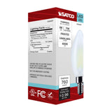 Satco 8w B11 LED Candelabra Base Candle-Tip Frost Finish 4000K CCT 120v Bulb - BulbAmerica